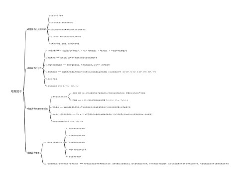 细胞因子思维导图