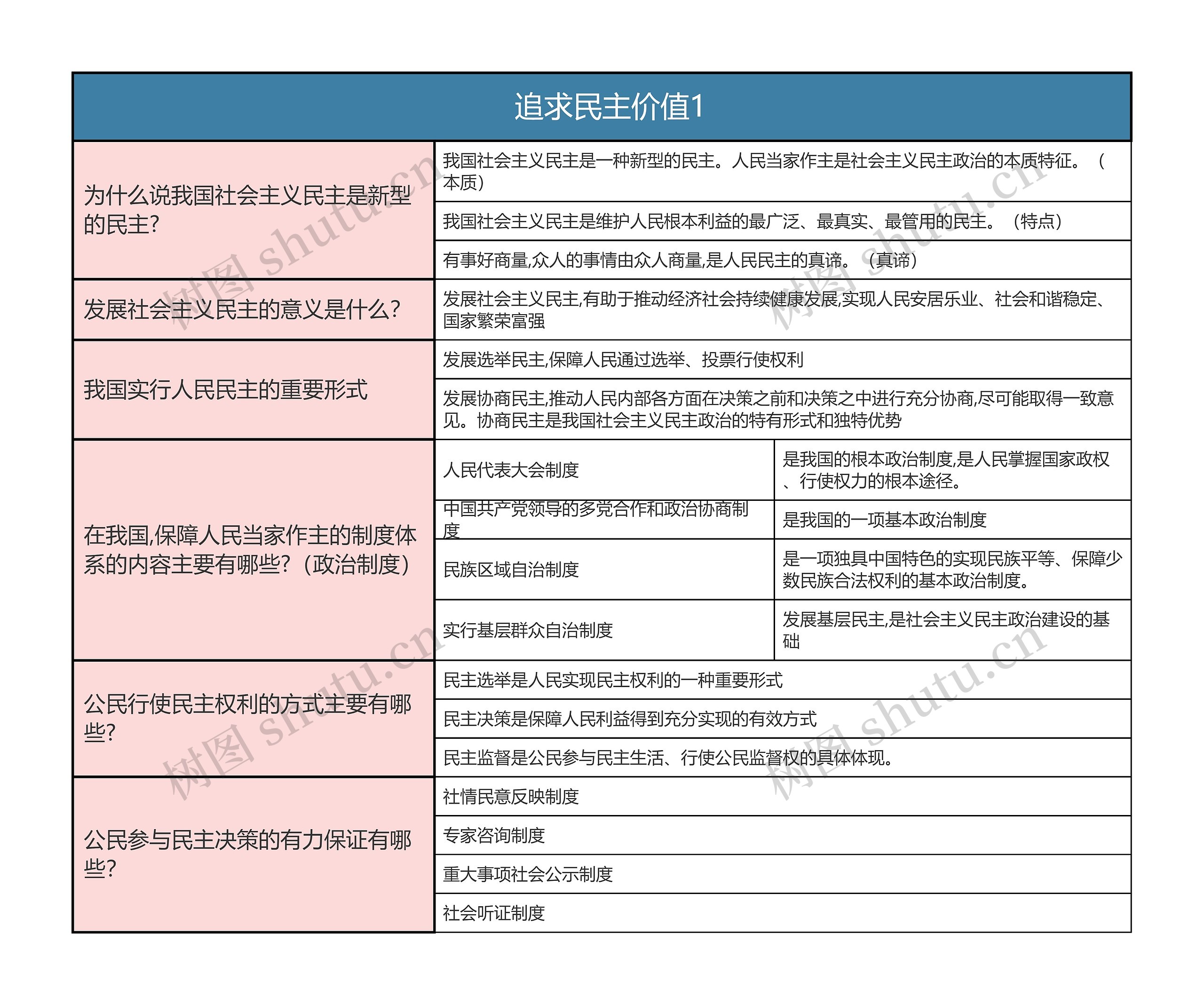 九年级上册道德与法治    追求民主价值1