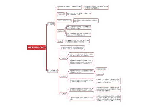 感染的诊断与治疗思维导图