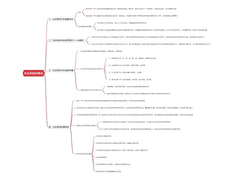 生态系统的稳态思维导图思维导图