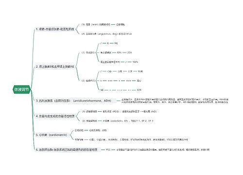 体液调节思维导图