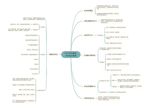 PMP项目管理-项目整合管理