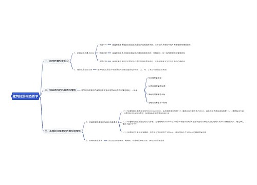 建筑抗震构造要求思维导图