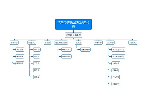 汽车电子事业部组织架构图