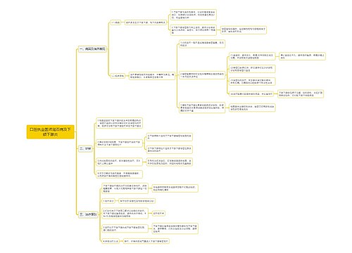 口腔执业医师涎石病及下颌下腺炎思维导图