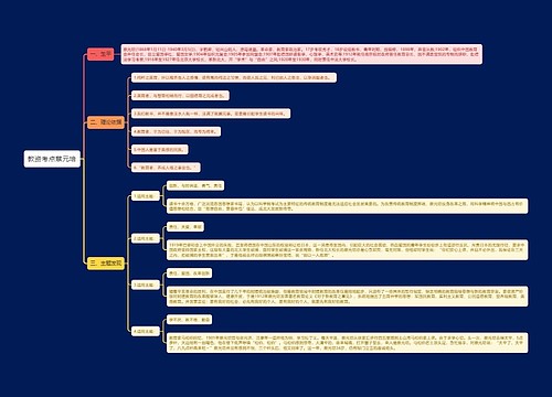 教资考点蔡元培思维导图