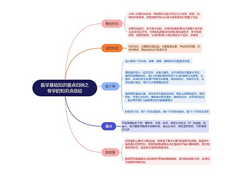 医学基础知识重点归纳之骨学的知识点总结