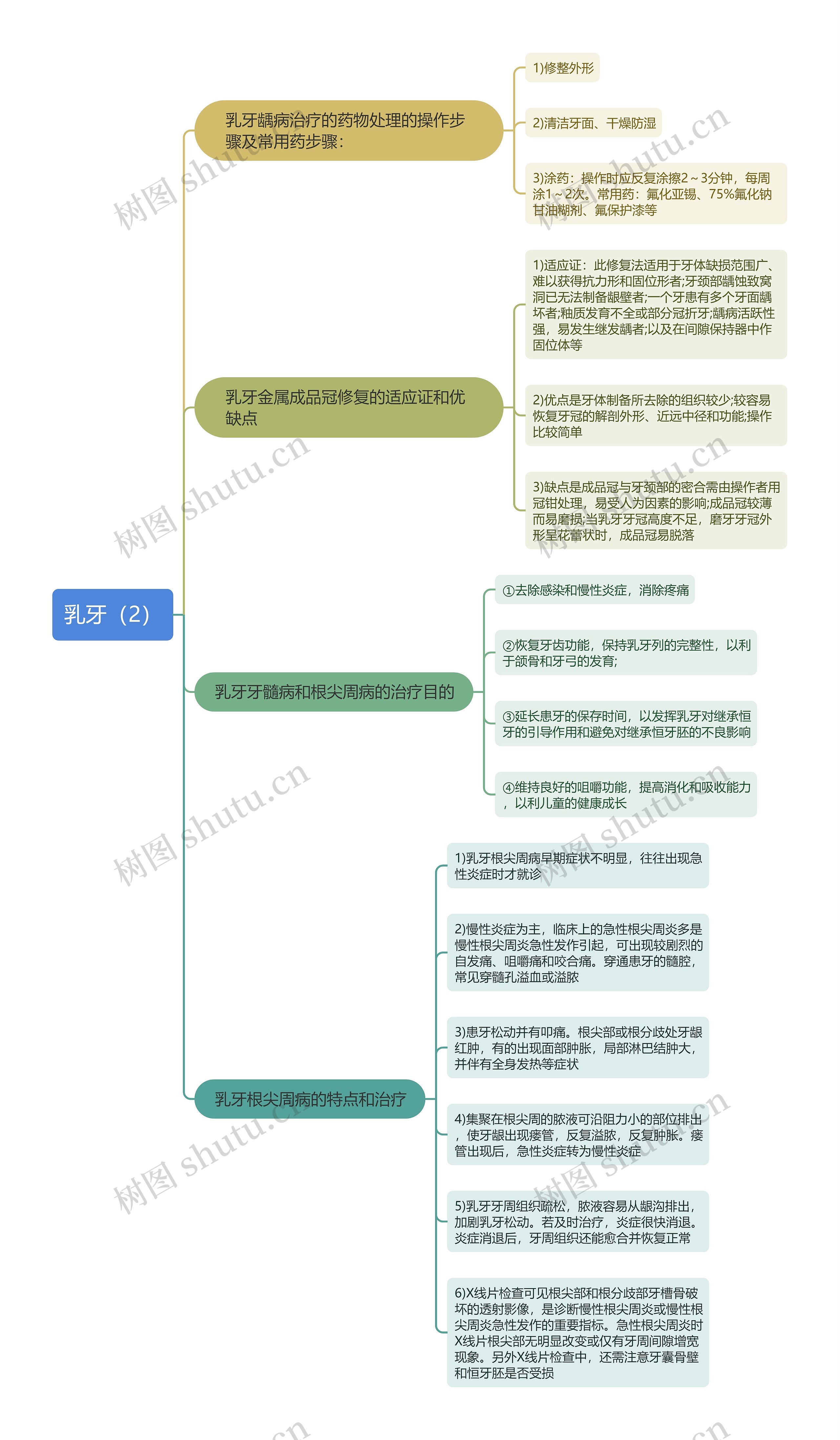 乳牙（2）思维导图