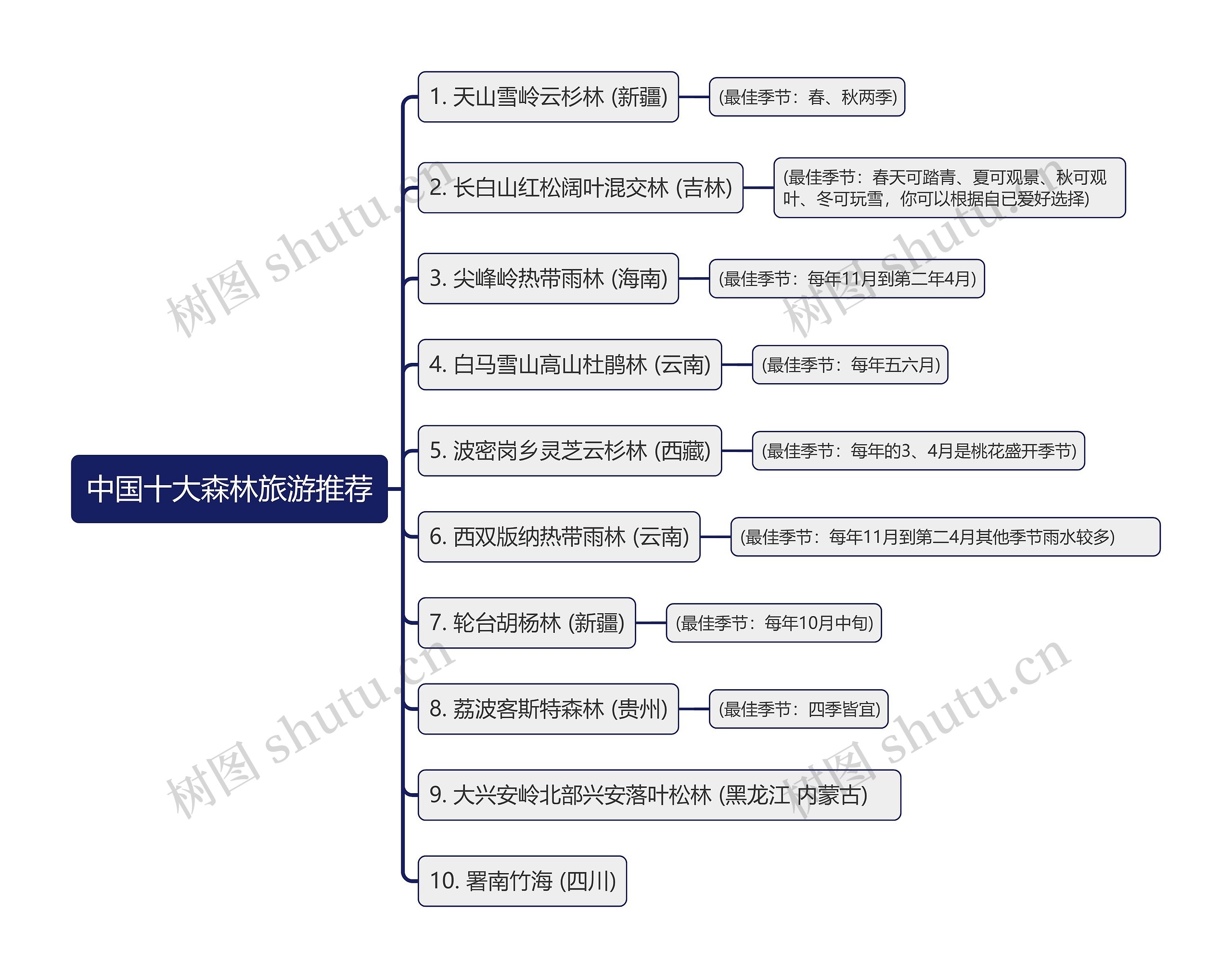 中国十大森林旅游推荐