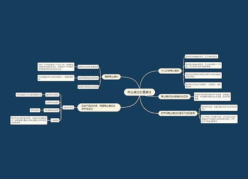 商业模式的重要性