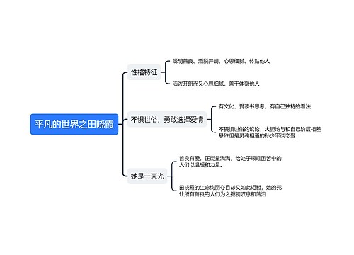 平凡的世界之田晓霞