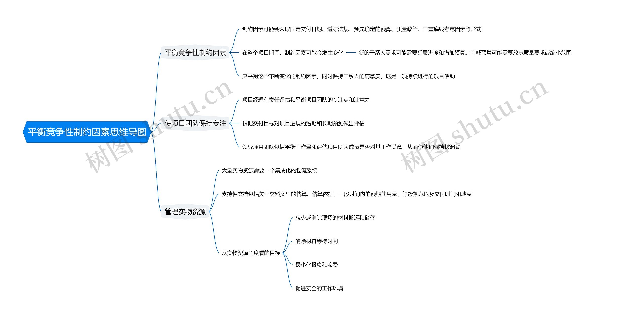 平衡竞争性制约因素思维导图