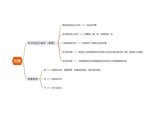 栓塞思维导图