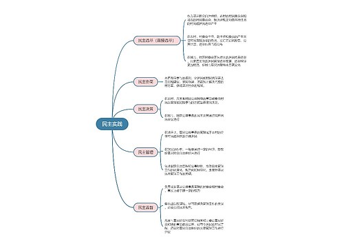 政治必修三   民主实践思维导图