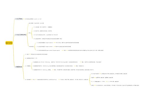氧的运输思维导图