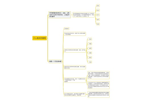 什么是项目管理思维导图思维导图