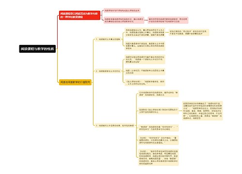 阅读课程与教学的性质思维导图