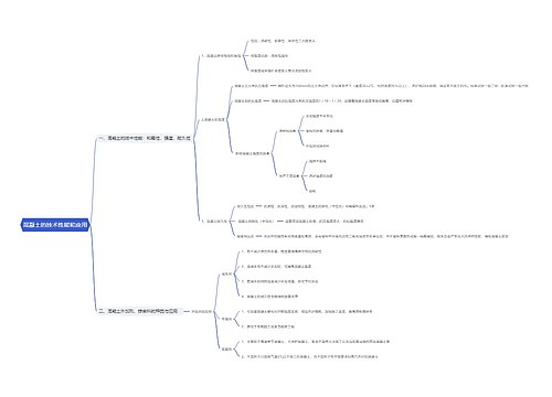 混凝土的技术性能和应用思维导图