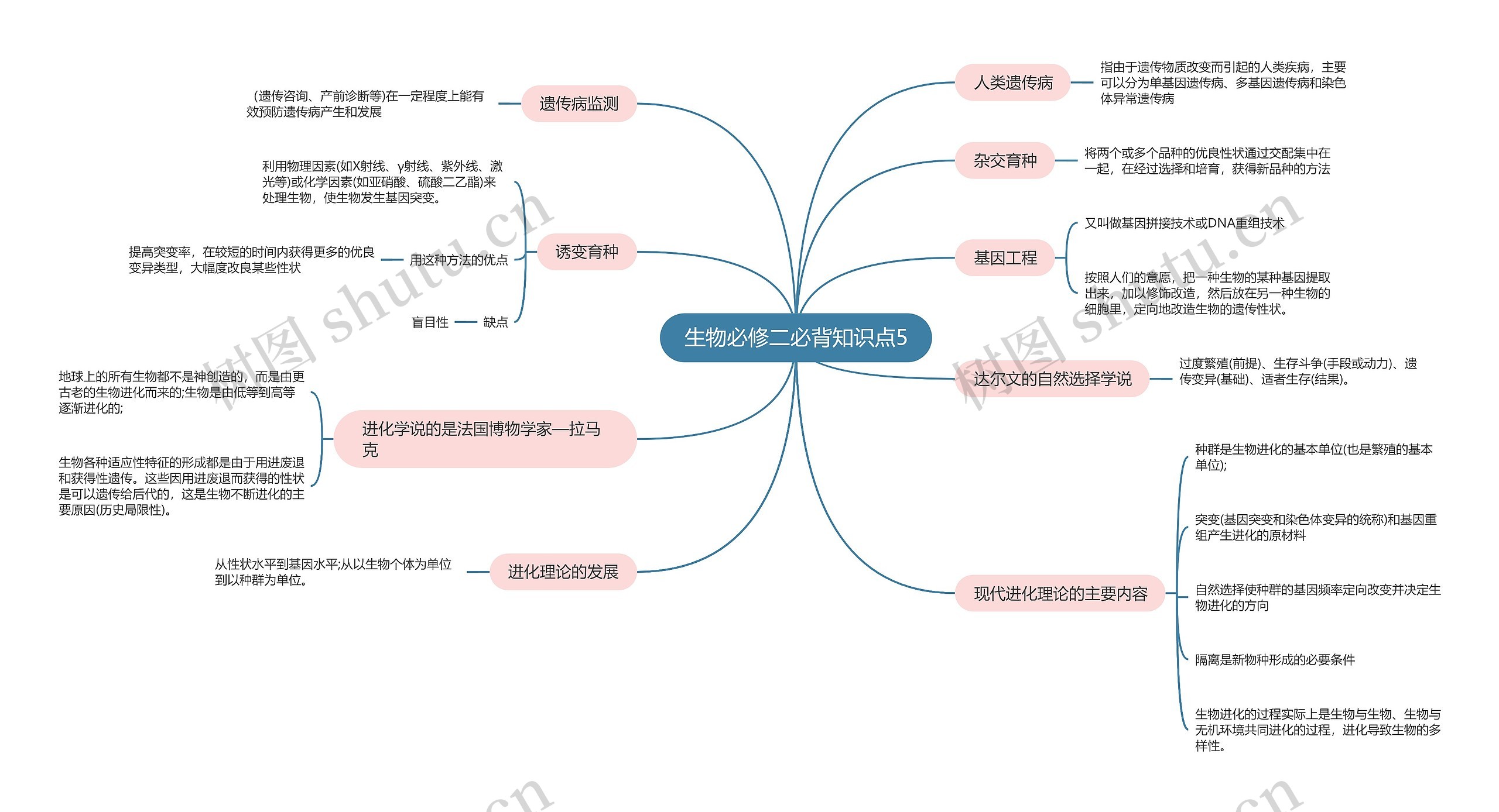 生物必修二必背知识点5