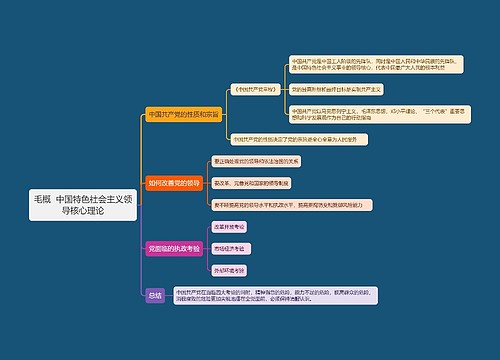 毛概  中国特色社会主义领导核心理论