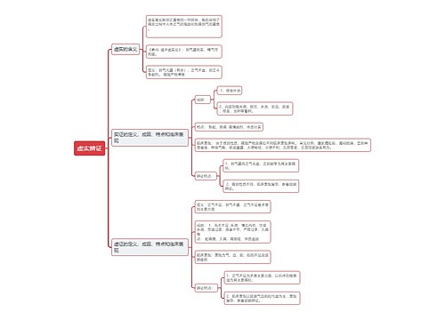 虚实辨证思维导图