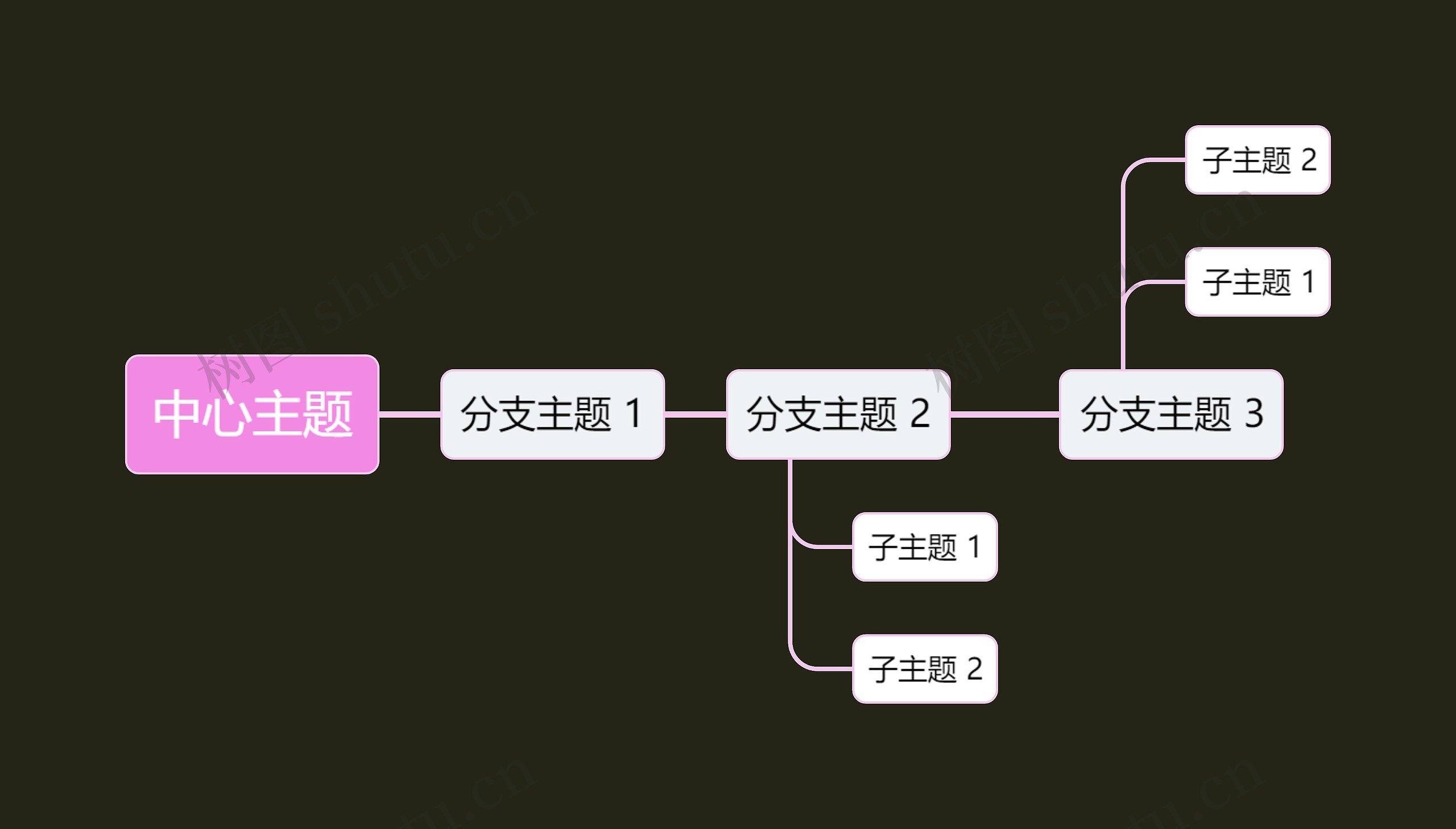 暗夜灰色中心主题时间图