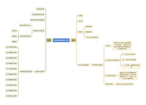 批判性思维理性与反思思维导图