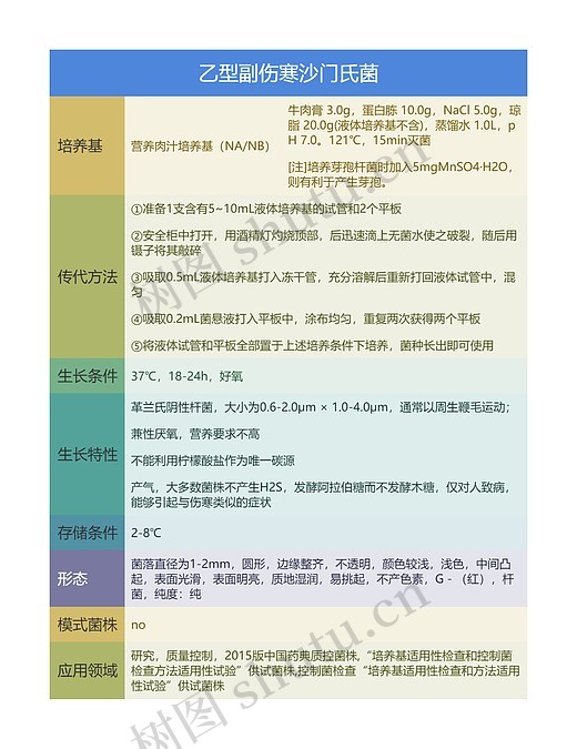 乙型副伤寒沙门氏菌思维导图_编号t3764156-TreeMind树图