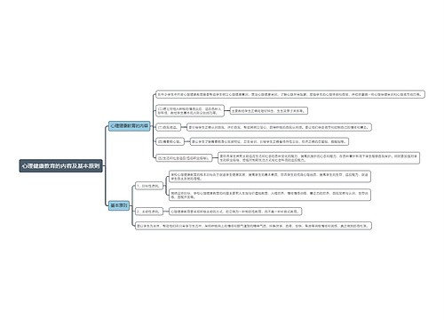 心理健康教育的内容及基本原则