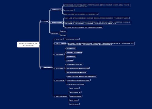 人教版初中政治七年级上册第九课珍视生命思维导图