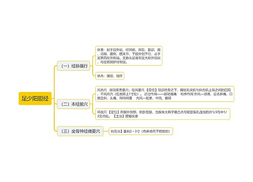 足少阳胆经思维导图