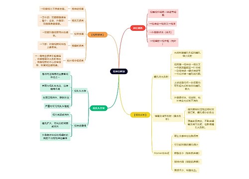 解剖学知识视神经解剖思维导图