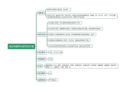 微生物菌种枯草芽孢杆菌思维导图