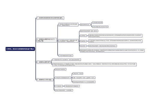 计算机二级知识点数据结构的基本概念思维导图思维导图