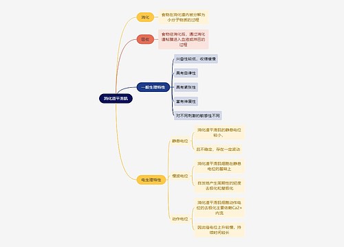 医学知识消化道平滑肌思维导图