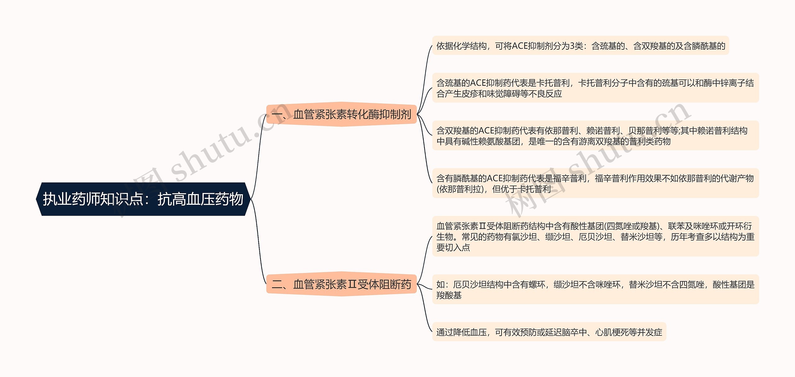 执业药师知识点：抗高血压药物