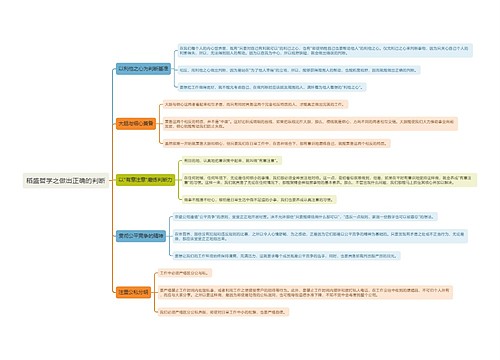 稻盛哲学之做出正确的判断思维导图