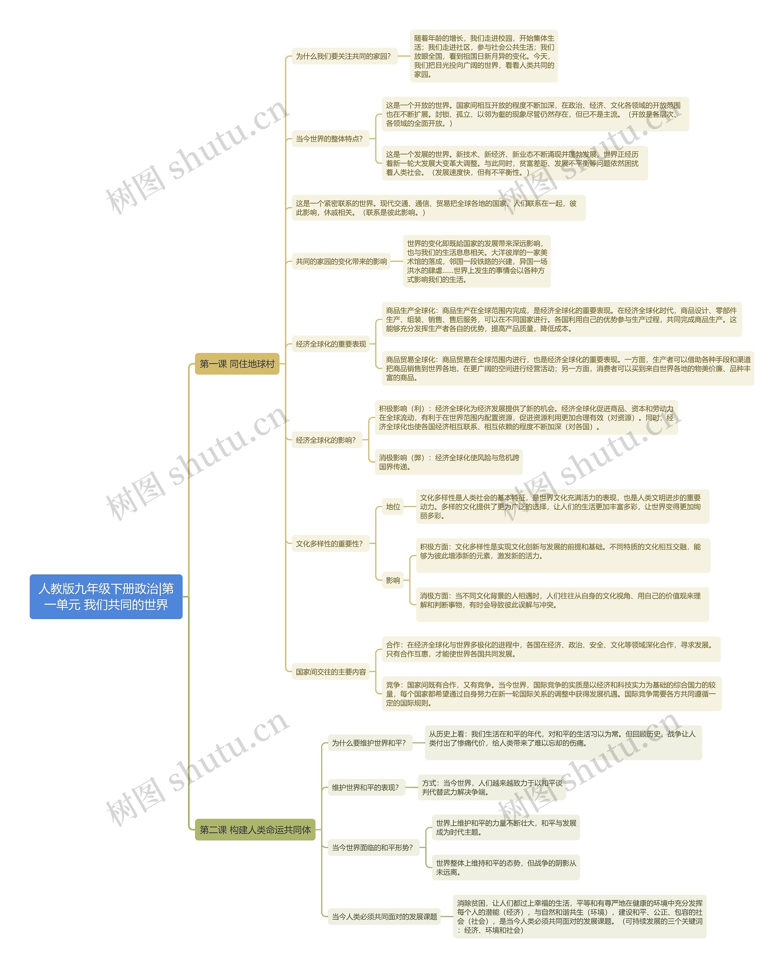 人教版九年级下册政治|第一单元 我们共同的世界 人教版九年级下册政治|第一单元 我们共同的世界