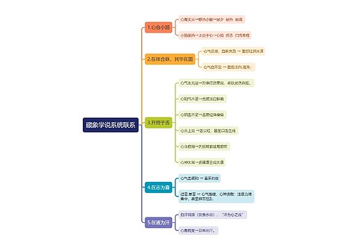 藏象学说系统联系思维导图