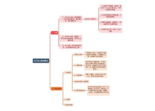 医学知识先天性心脏病概论思维导图