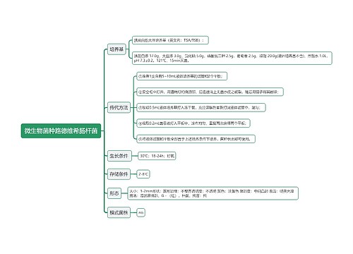 微生物菌种路德维希肠杆菌思维导图