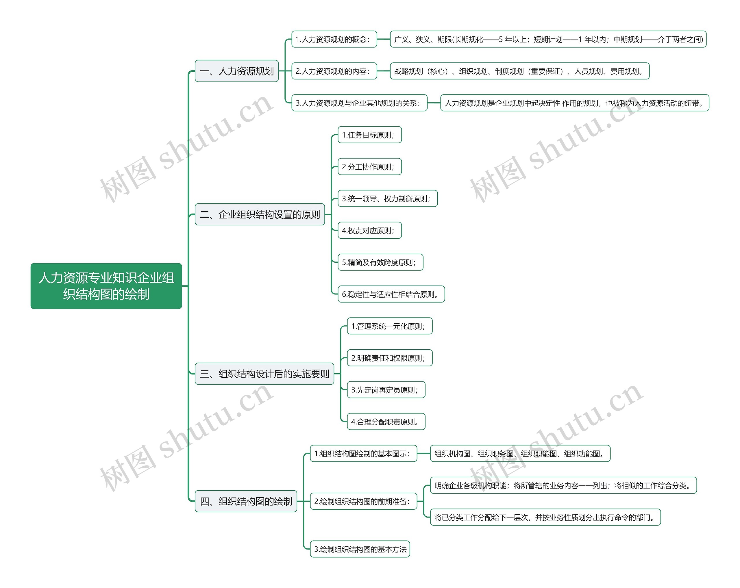 人力资源专业知识企业组织结构图的绘制