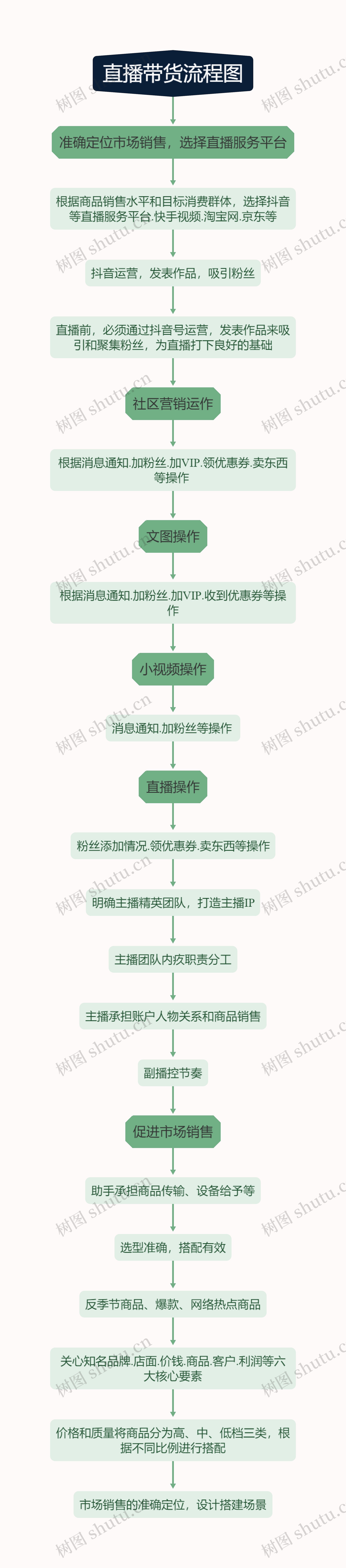 直播带货流程图