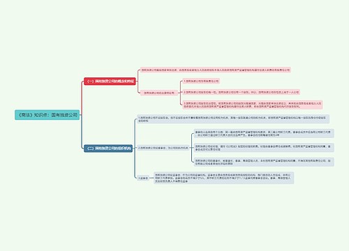 《商法》知识点：国有独资公司