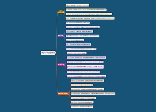 统计分析关键概念