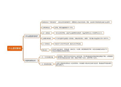 什么是轻断食思维导图思维导图