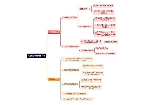 医学知识视觉信息的处理及机制思维导图