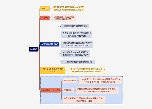 财务审计其他WS思维导图