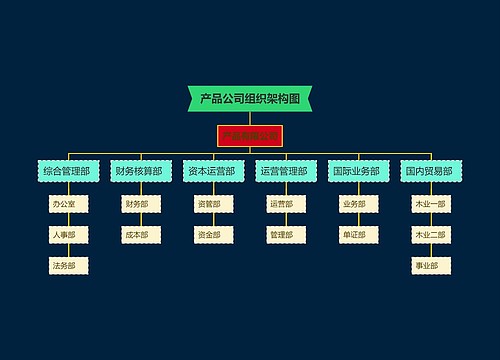 产品公司组织架构图