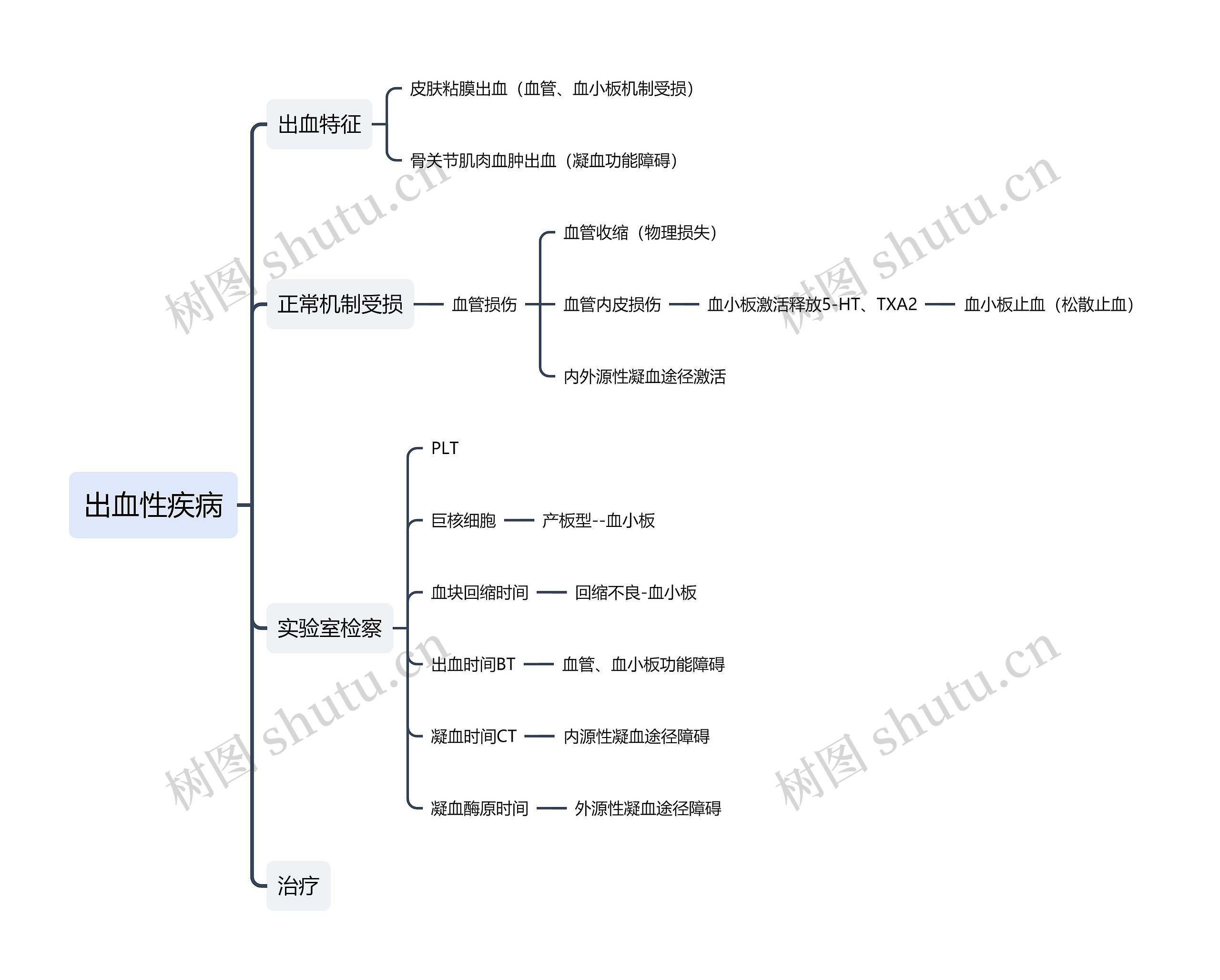 《出血性疾病》思维导图